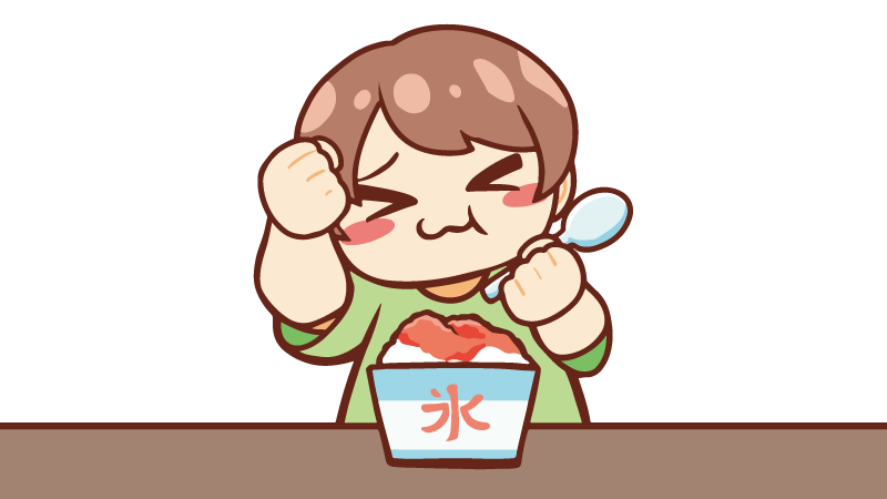 かき氷早食い大会